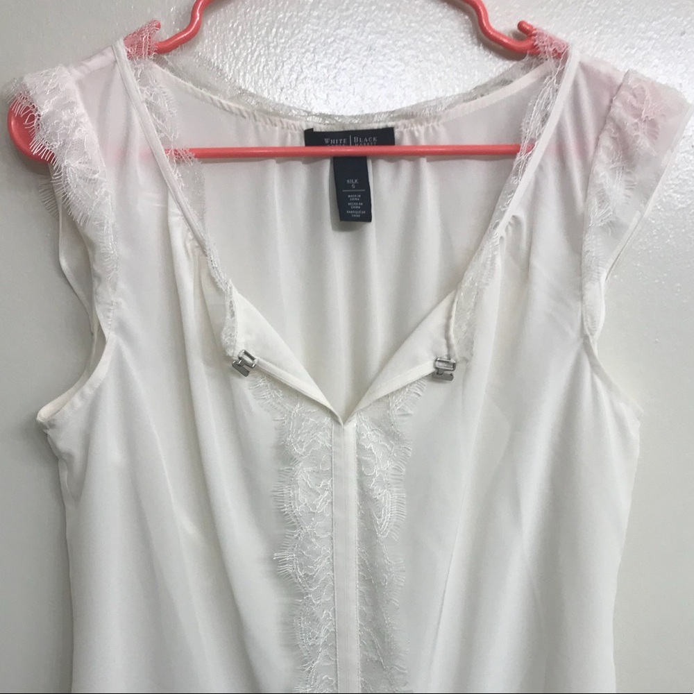 White silk blouse from White House Black Market M